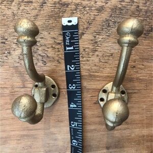 Gold Wall Hooks set of 2